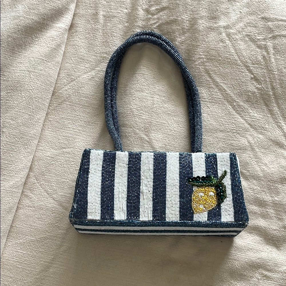 Viral Lemon Beaded Purse